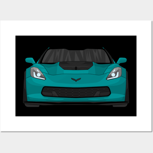 Z06 TEAL Wall Art by VENZ0LIC